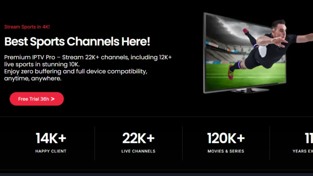 Premium IPTV Pro With 36 Hours Free Trial
