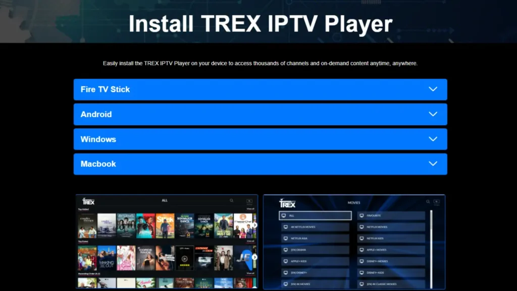 Setting Up Trex IPTV Free Trial