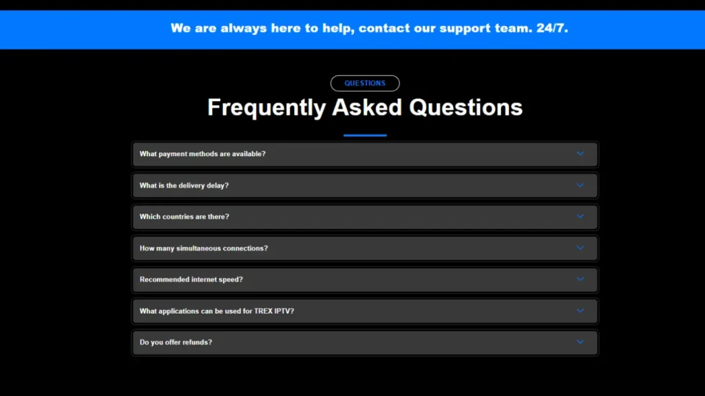 Usually Asked Question trex iptv