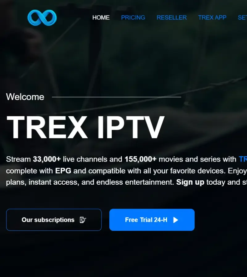 Trex IPTV with a 24 Hour Free Trial