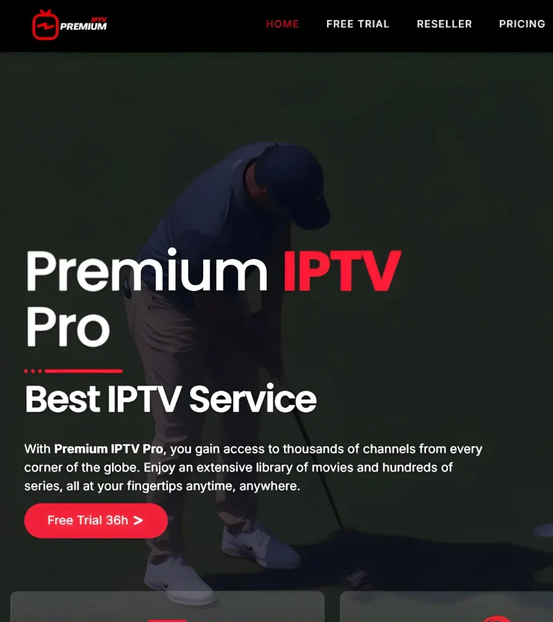 premium iptv pro provider home page